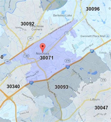 2000 zip code|norcross ga zip code map.